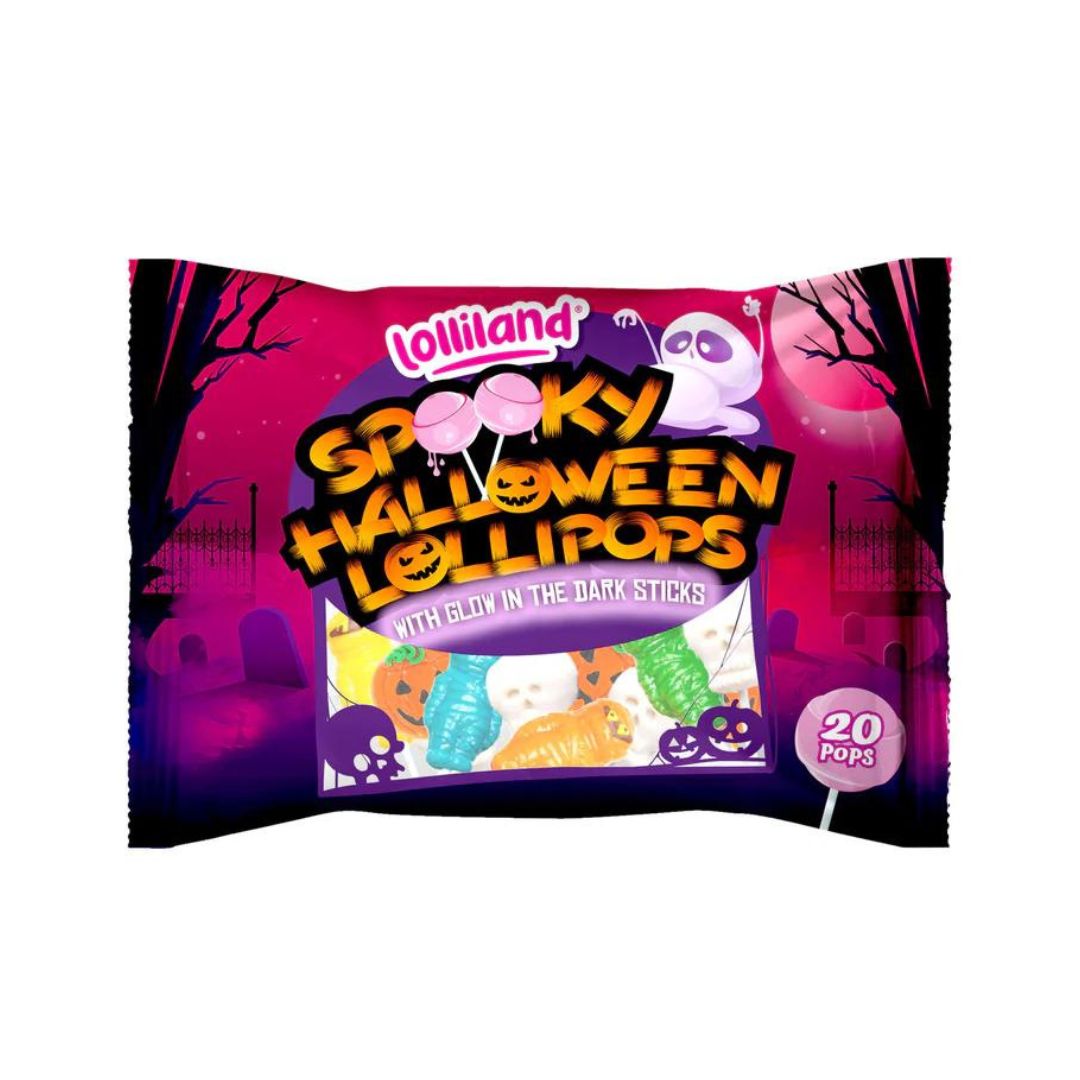 Halloween Lollipop With Glowing Stick 20pcs