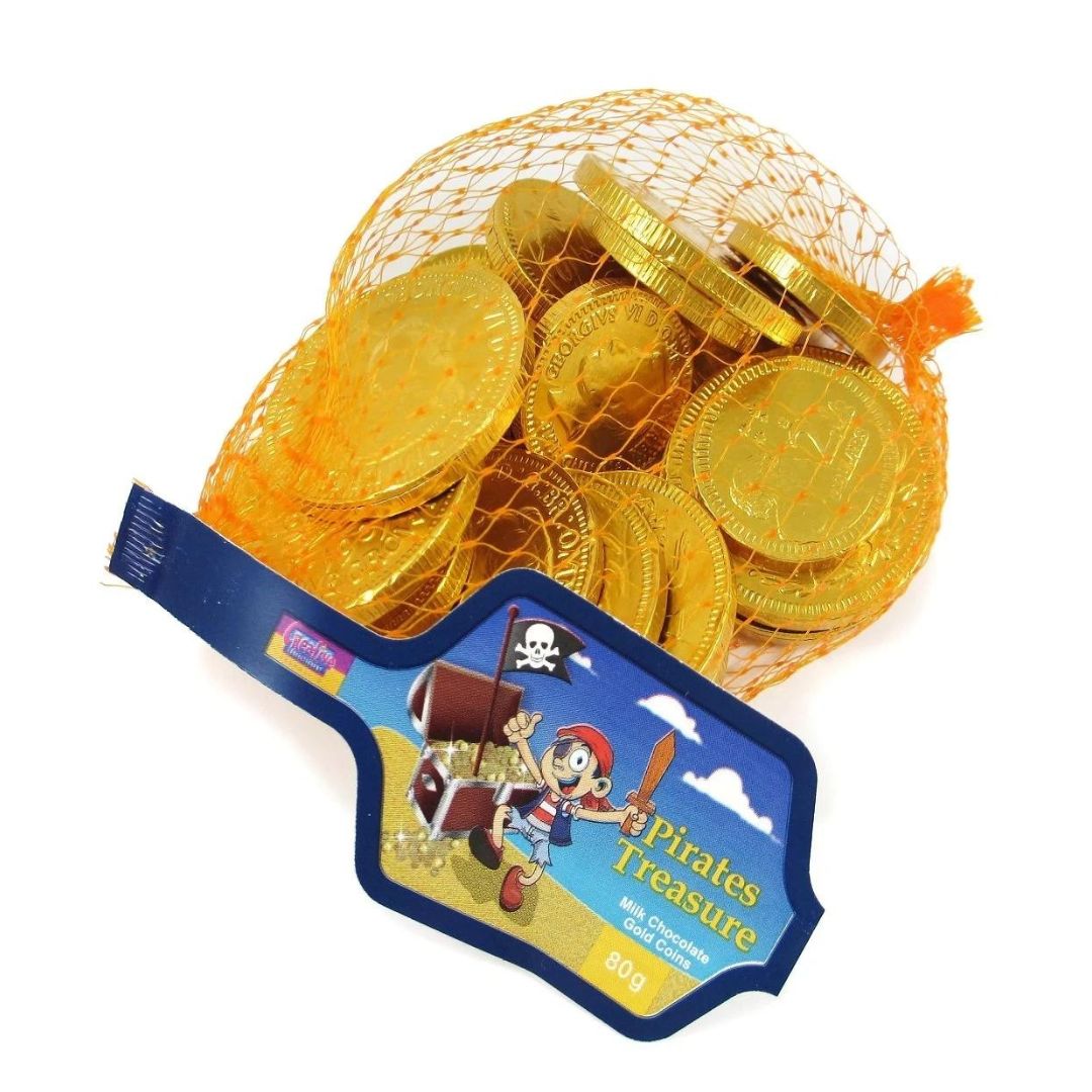 Pirates Treasure Milk Chocolate Coins 80g