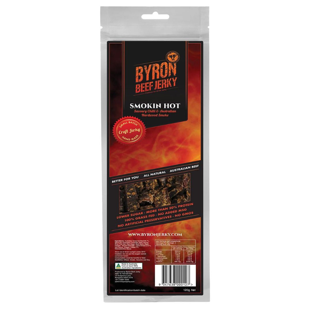 Byron Beef Jerky - Smokin Hot 120g