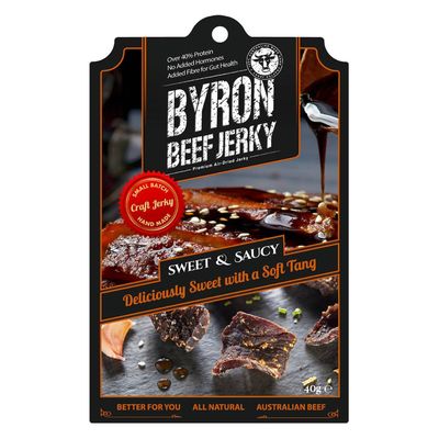 Byron Beef Jerky - Sweet And Saucy 120g
