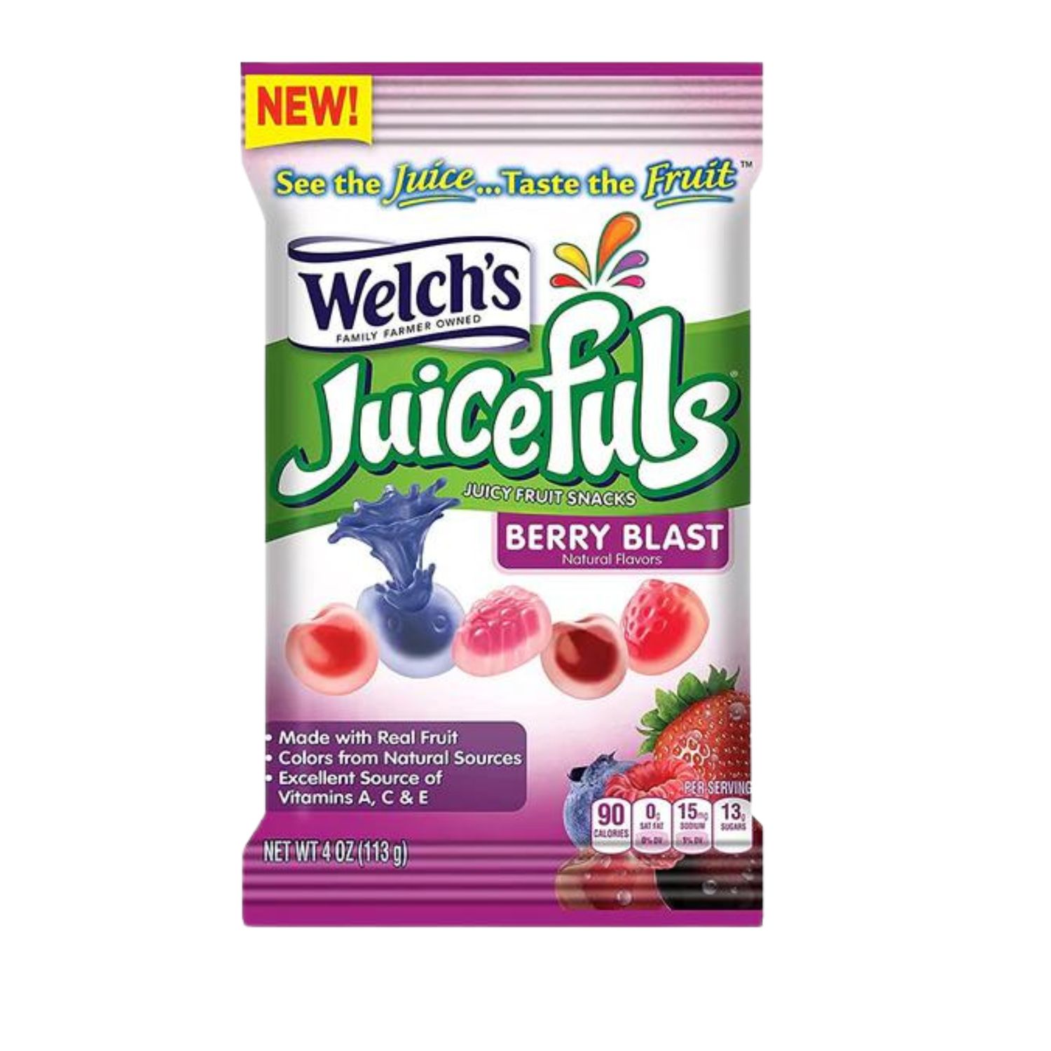Welch&#39;s Juicefuls Bursts 113g - Berry Blast