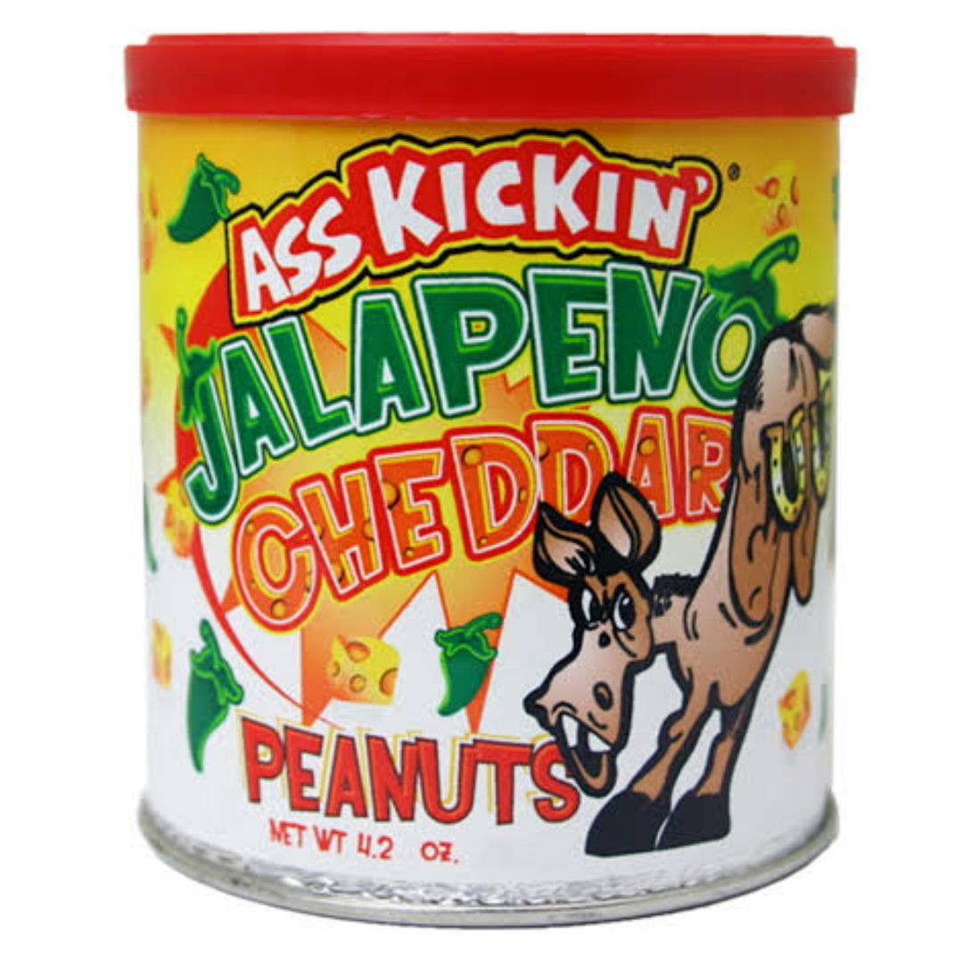 Ass Kickin&#39; Jalapeno Cheddar Peanuts 119g