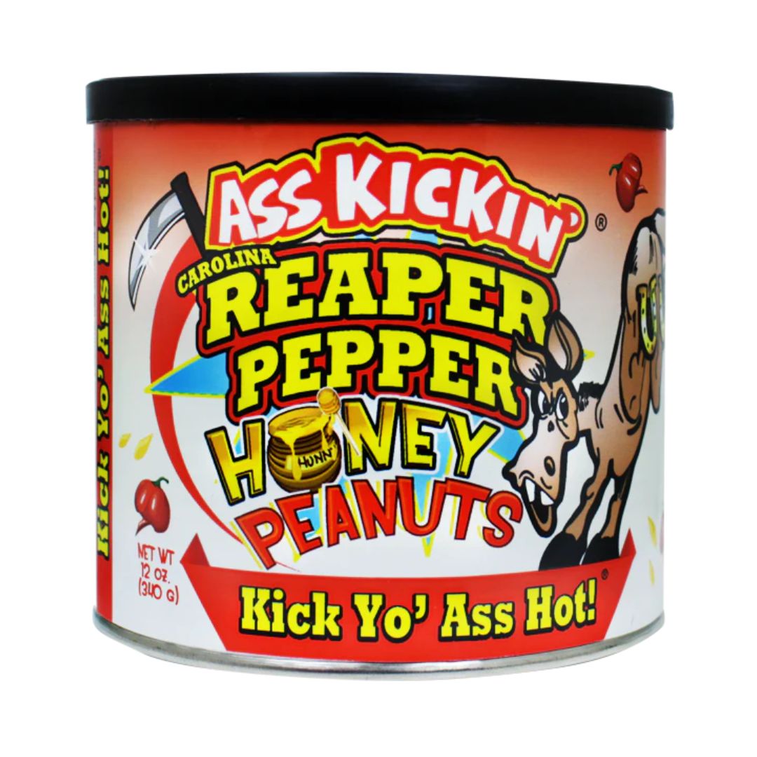 Ass Kickin&#39; Carolina Reaper Honey Peanuts 340g