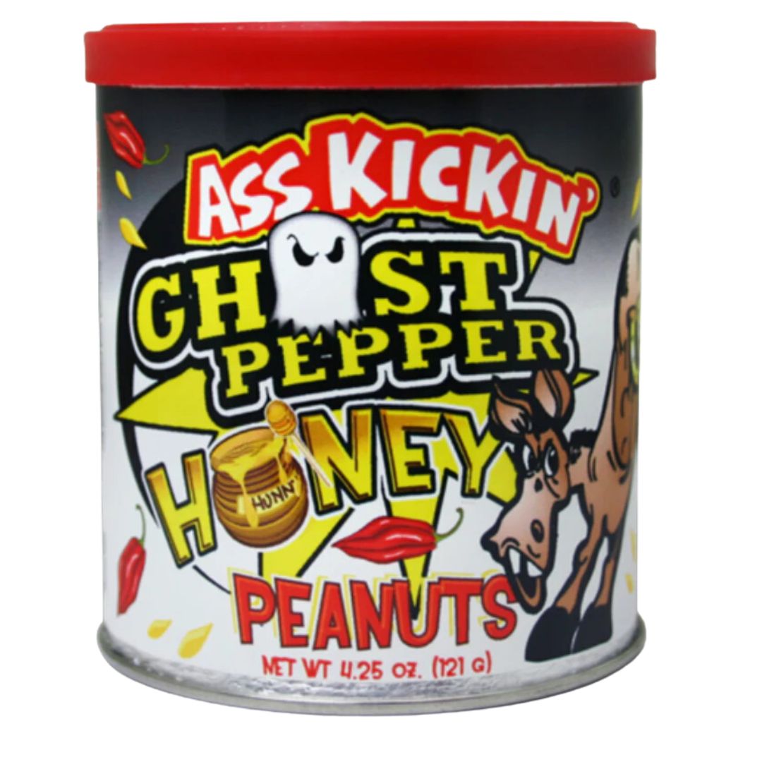 Ass Kickin&#39; Ghost Pepper Honey Peanuts 119g