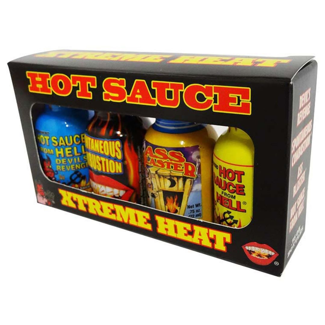 Ass Kickin Xtreme Heat Sauce Mini Pack (4 x 22g)