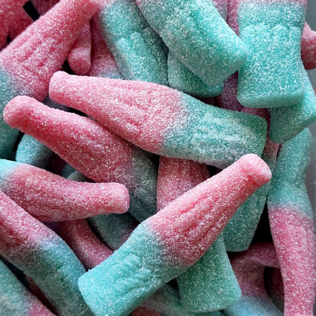 Bubblegum Bottles (UK) - Fizzy / Sour (Giant/Jumbo)