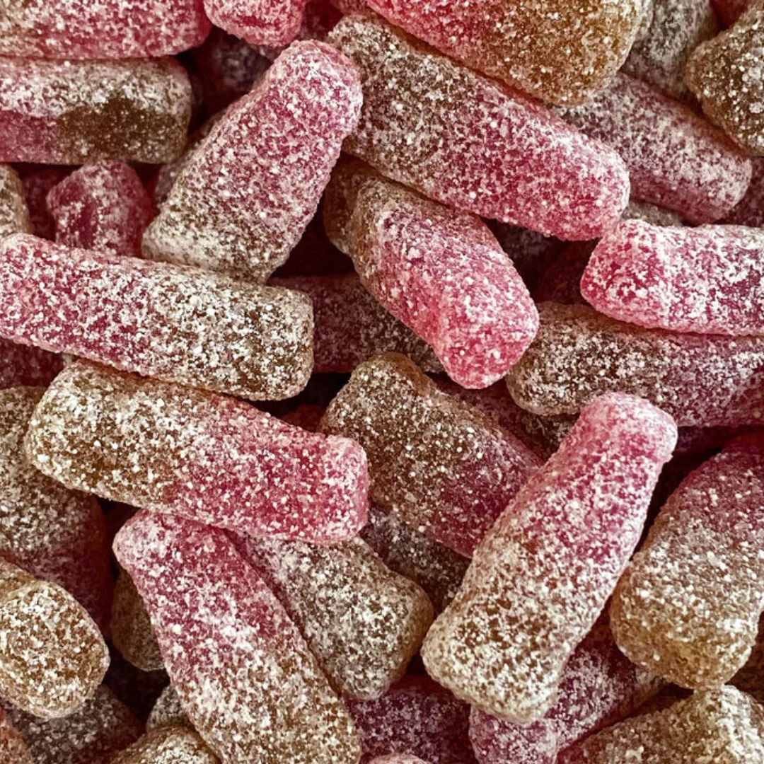 Cherry Cola Bottles Fizzy - Small (UK Kingsway), Size: 200g