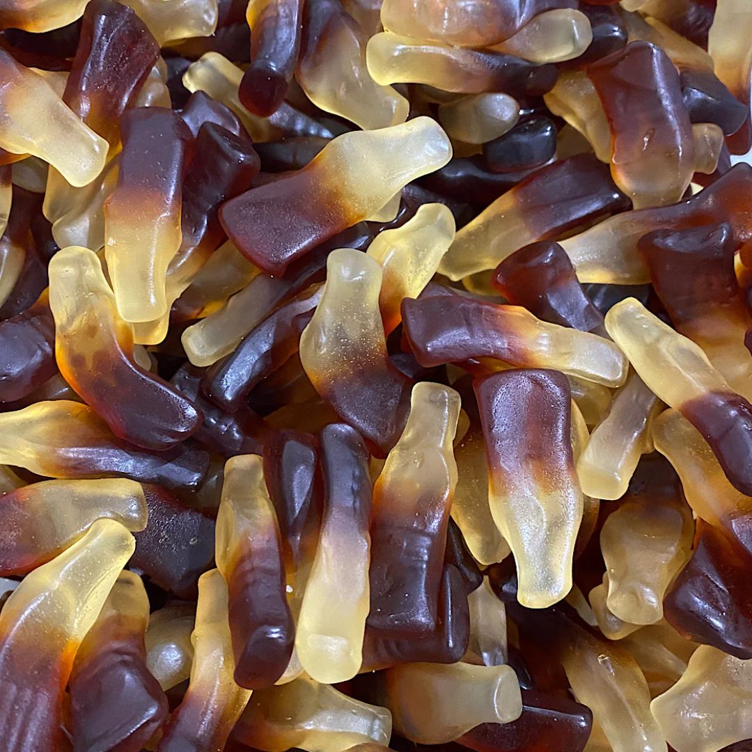 Cola Bottles Oiled - Small (UK Kingsway), Size: 220g