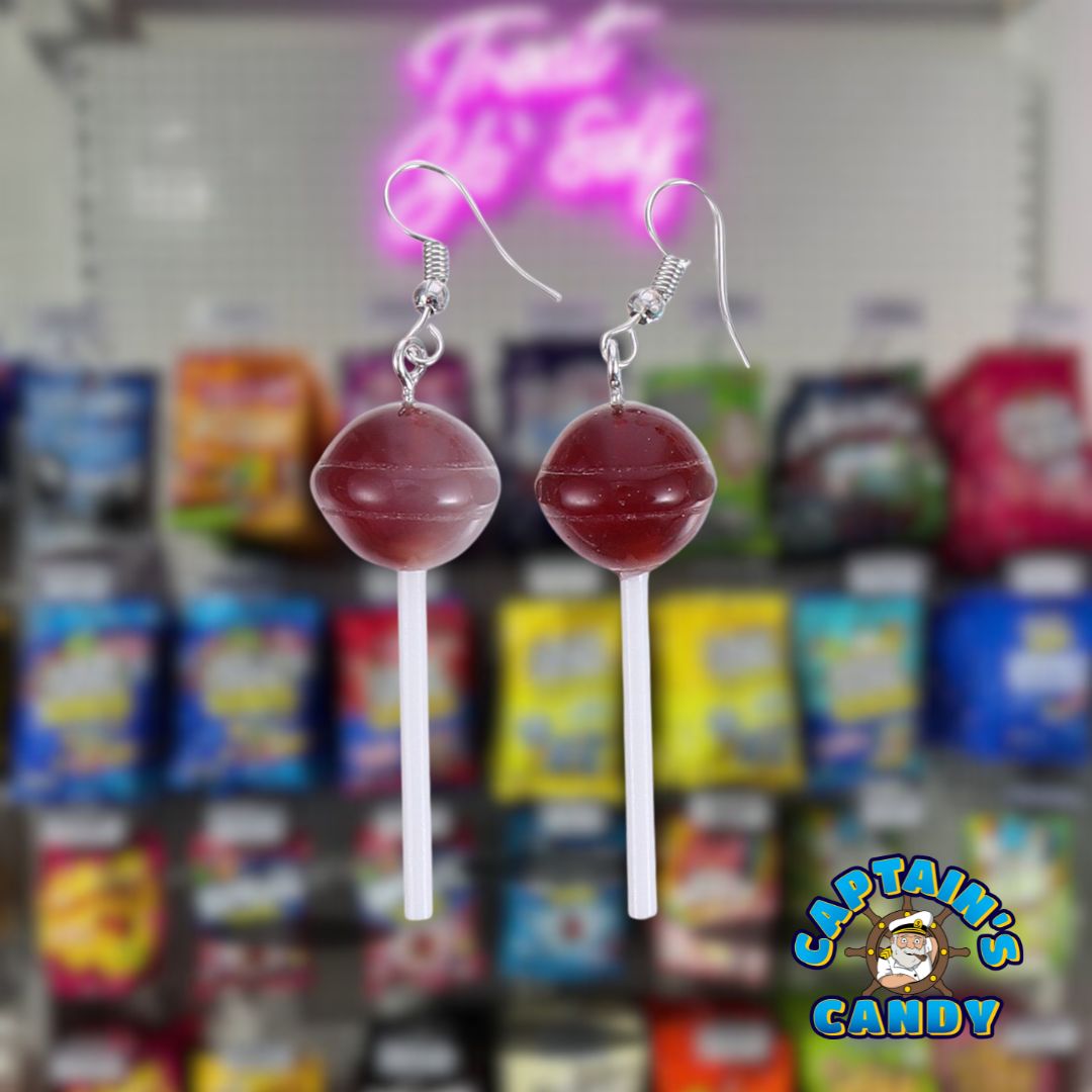 Earrings - Lollipop - Purple
