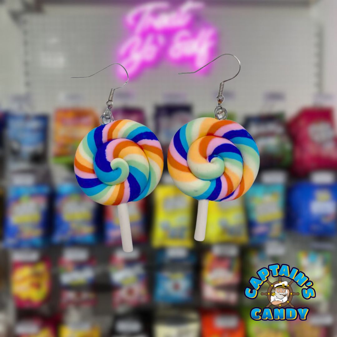 Earrings - Rainbow Lollipop - Design #2