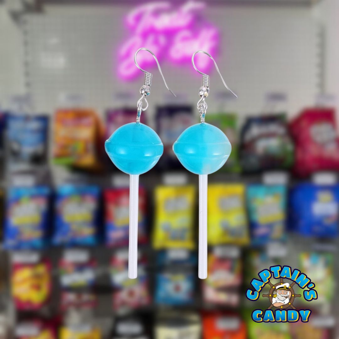 Earrings - Lollipop - Blue