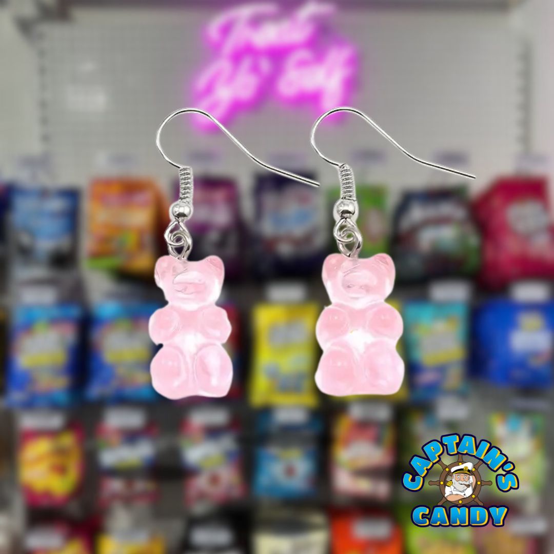 Earrings - Gummi Bear - Baby Pink