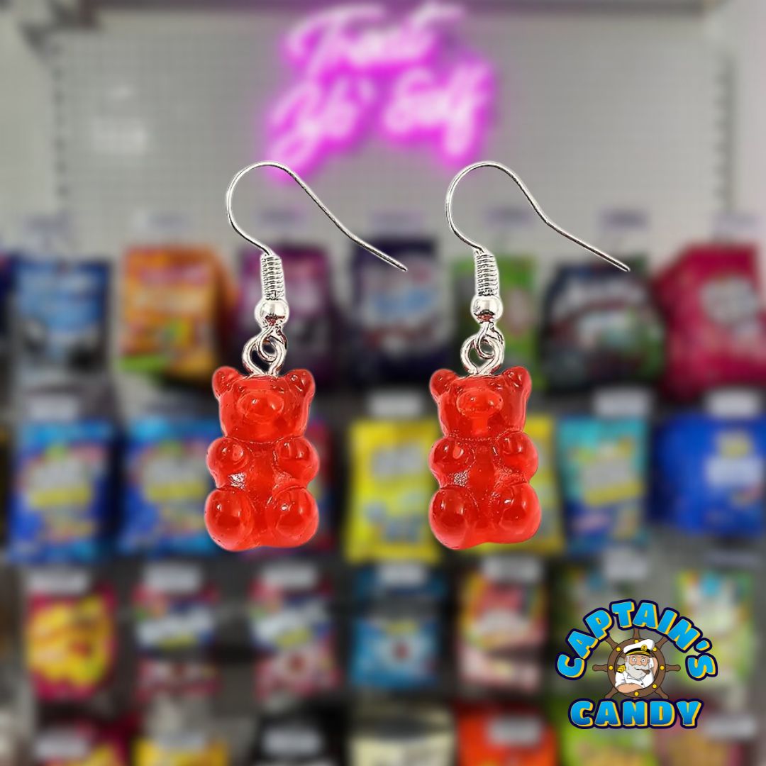 Earrings - Gummi Bear - Red
