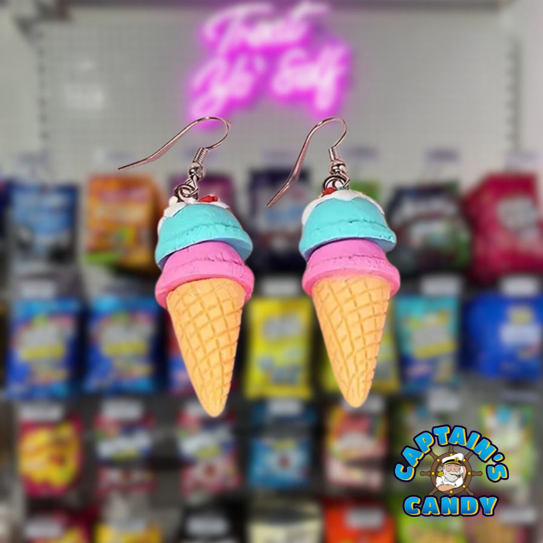 Earrings - Rainbow Ice Cream - Design #2