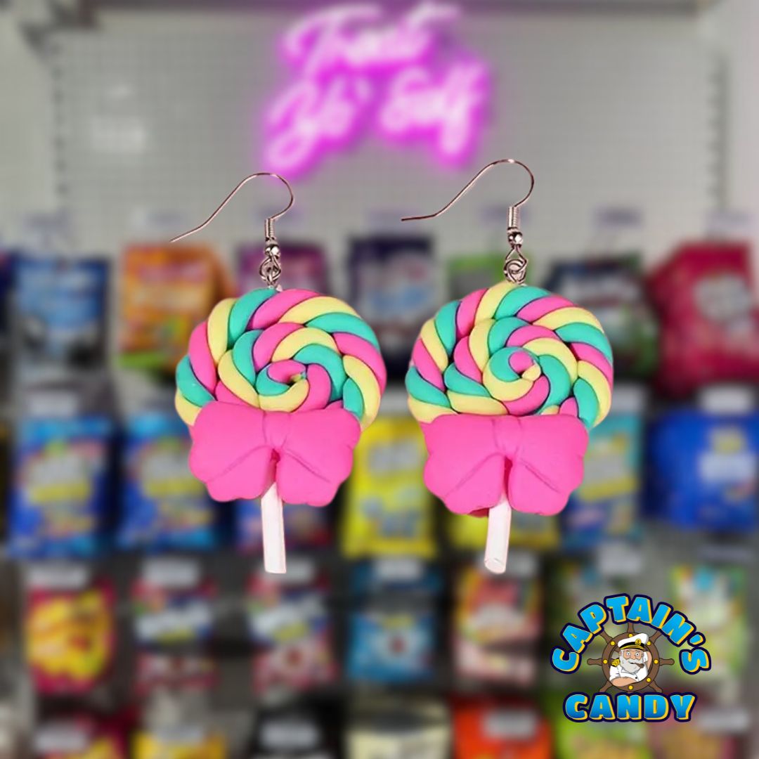 Earrings - Rainbow Lollipop - Design #4