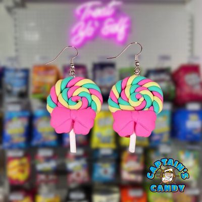 Earrings - Rainbow Lollipop - Design #4