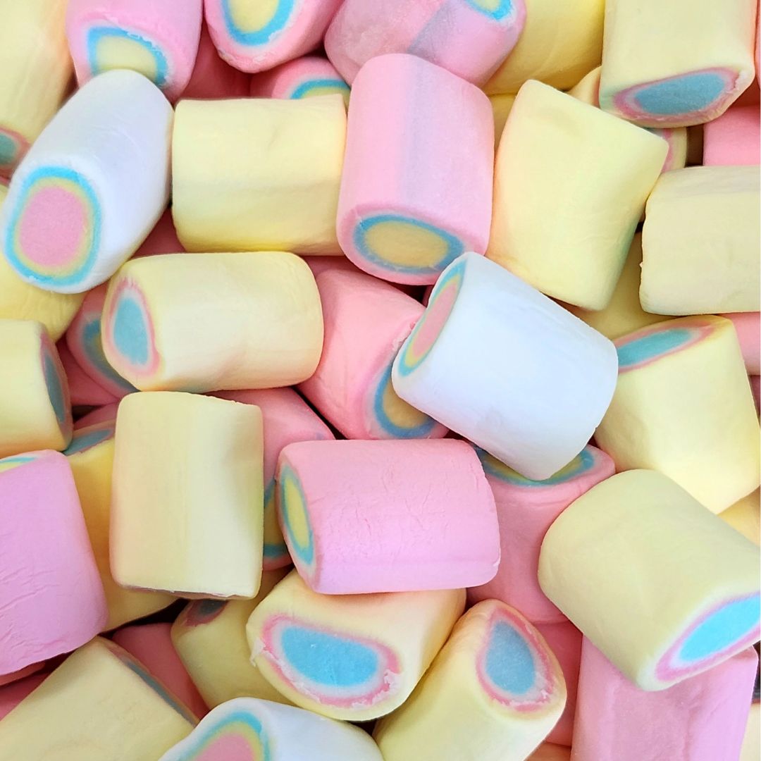 Marshmallow Tubes - Rainbow (Lolliland), Size: 150g