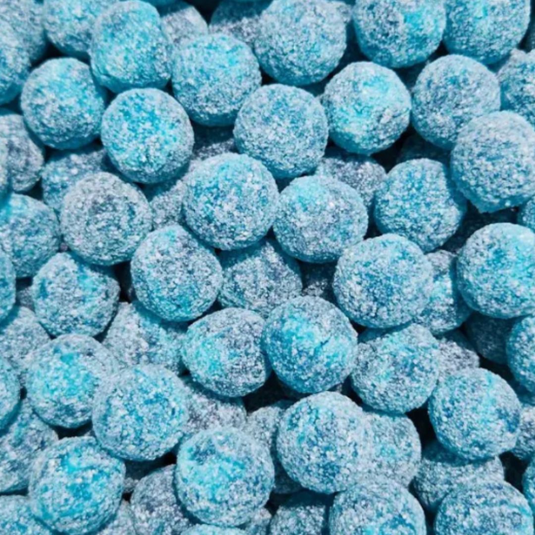 Mega Sours (UK Barnetts) - Blue Raspberry, Size: 10pc (min 50g)
