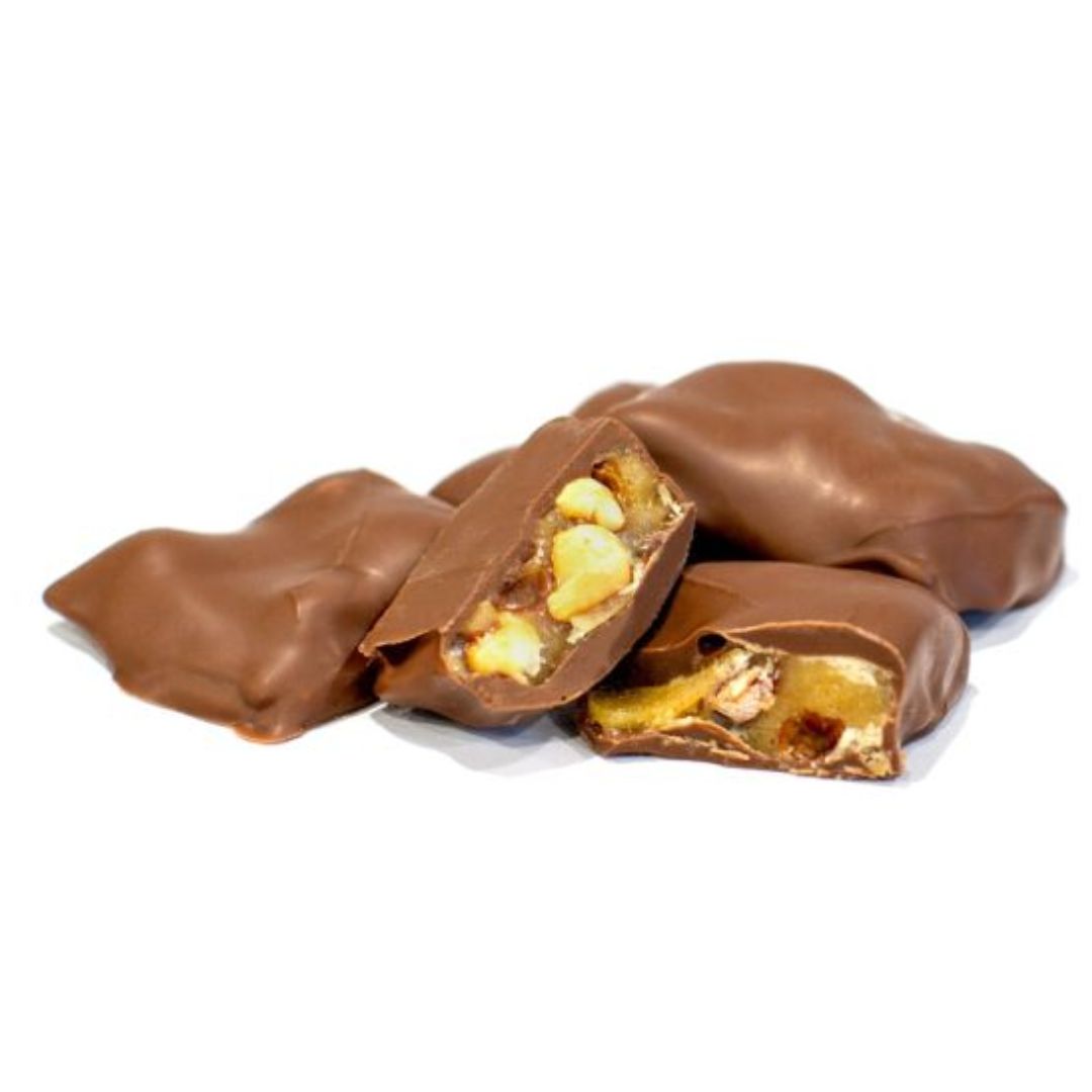 Chocolate Coated Peanut Brittle - Milk Choc (Kelly&#39;s)
