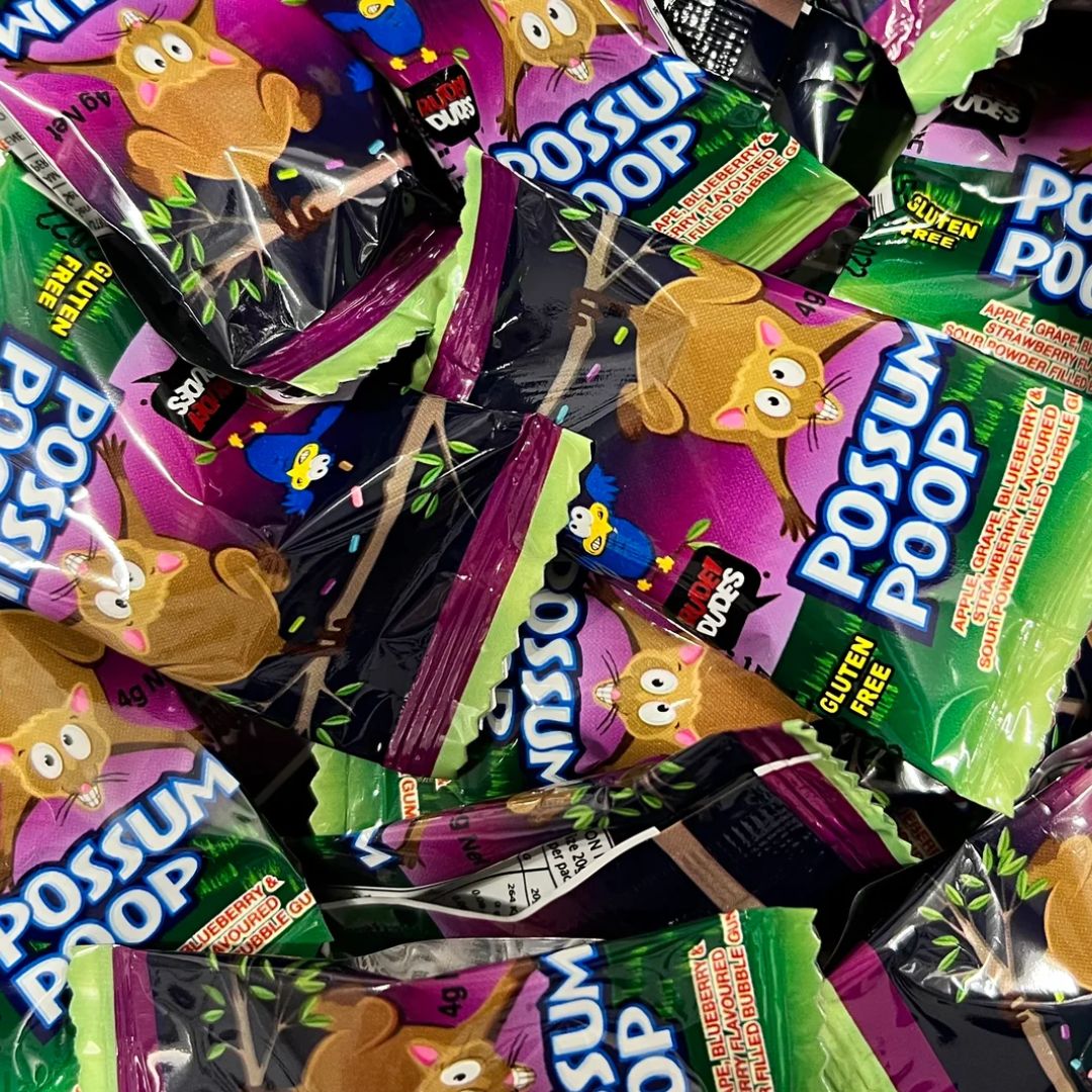 Possum Poop Extra Sour Bubble-gum