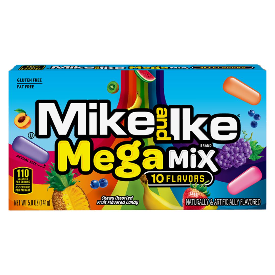Mike &amp; Ike Mega Mix Movie Box  120g - 141g