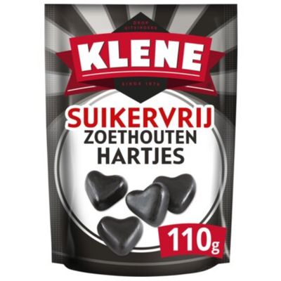 Suikervrij Zoethouten Hartjes (Sugarfree Licorice Heart Shaped Sweetwood) 110g