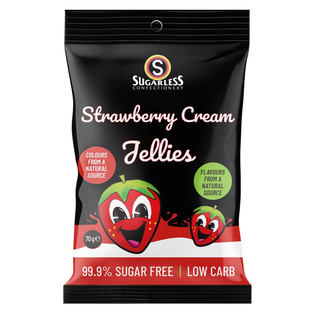 Strawberries &amp; Cream Jellies 70g