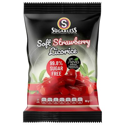 Soft Strawberry Licorice 80g