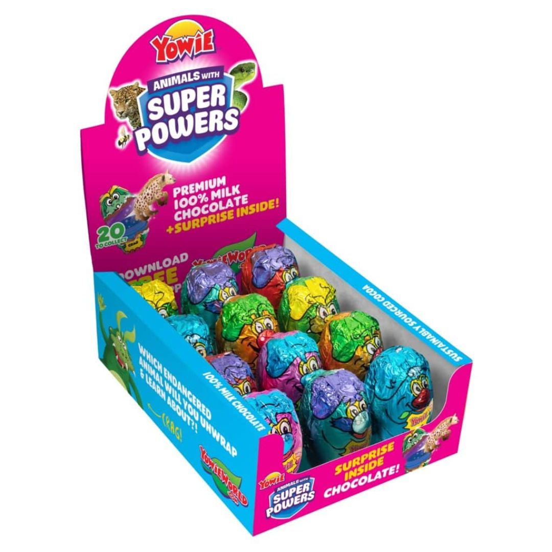 Yowie Milk Chocolate 28g - Animals with Super Powers