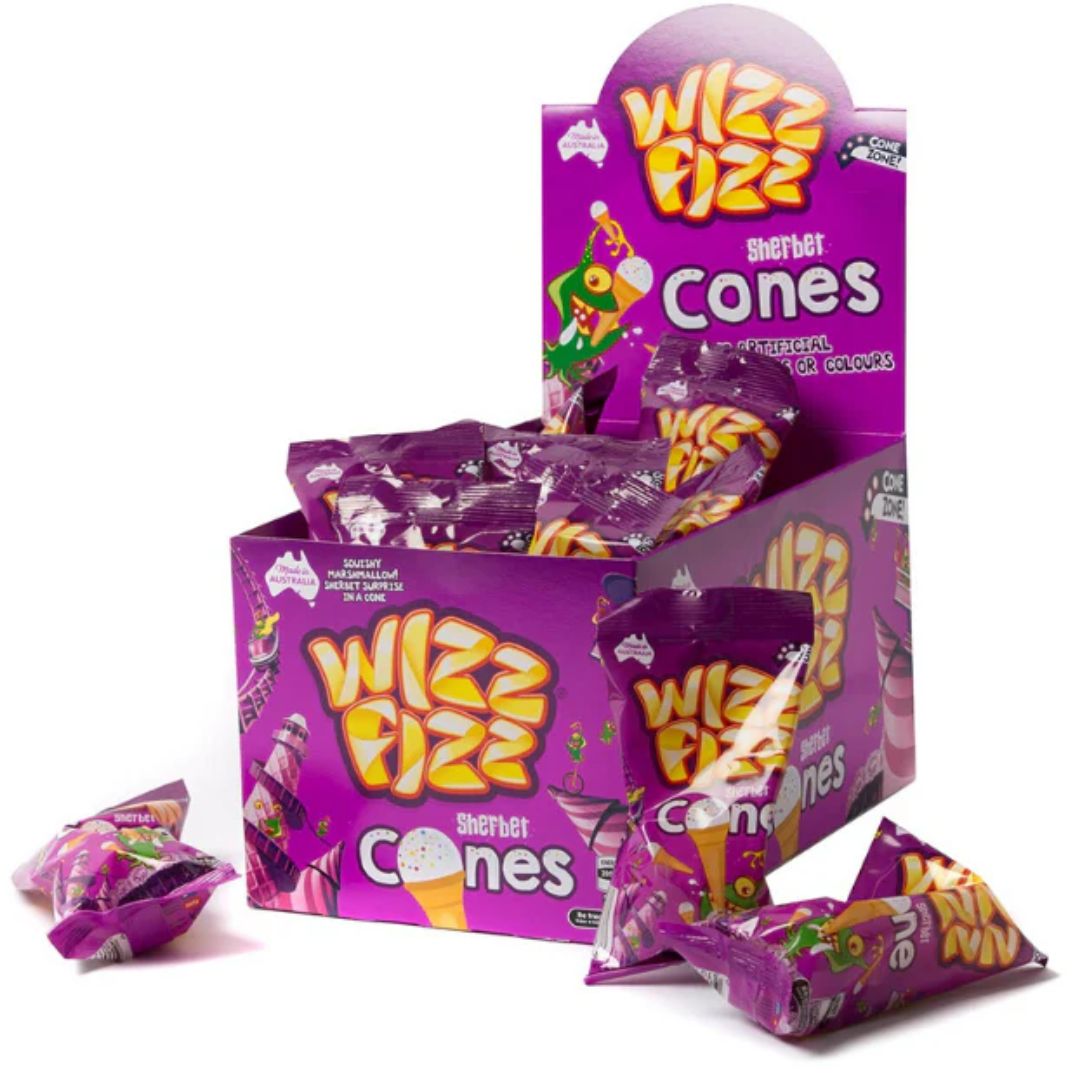 Wizz Fizz Sherbet Cones 14g