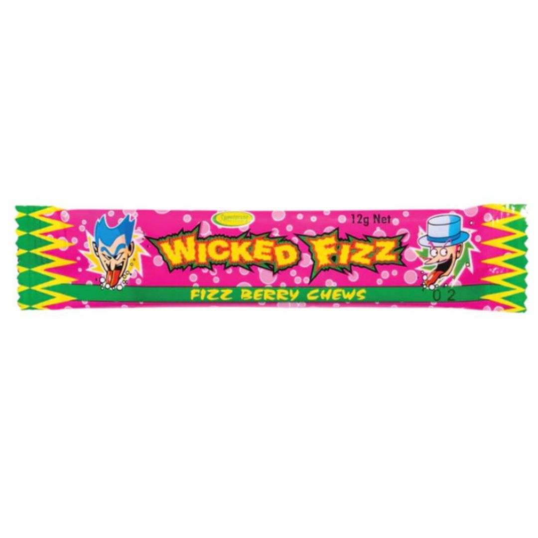 Wicked Fizz Chew Bar - Berry/Strawberry