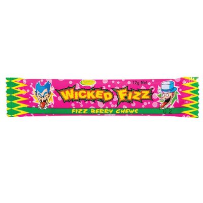 Wicked Fizz Chew Bar - Berry/Strawberry