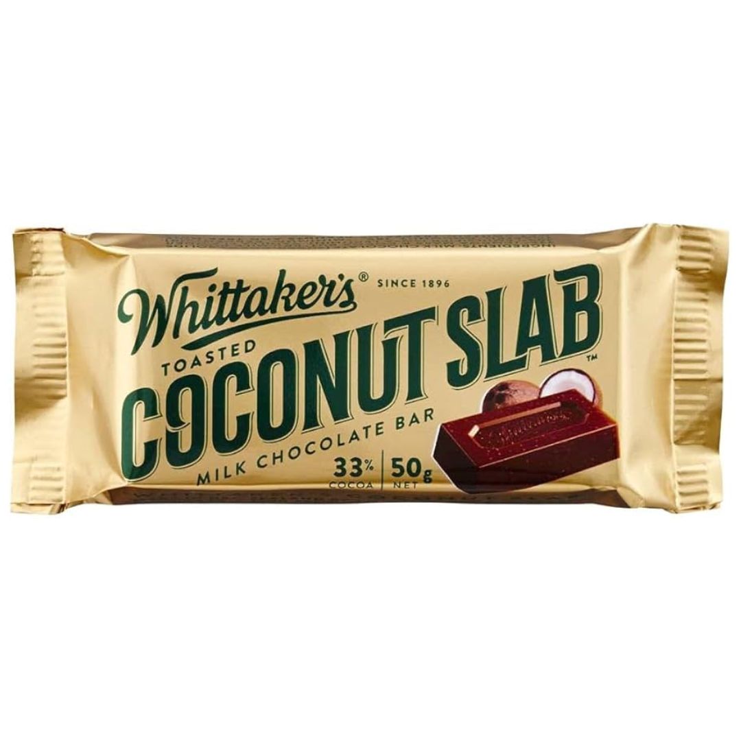 Whittaker's Slab 45-50g, Flavour: Coconut