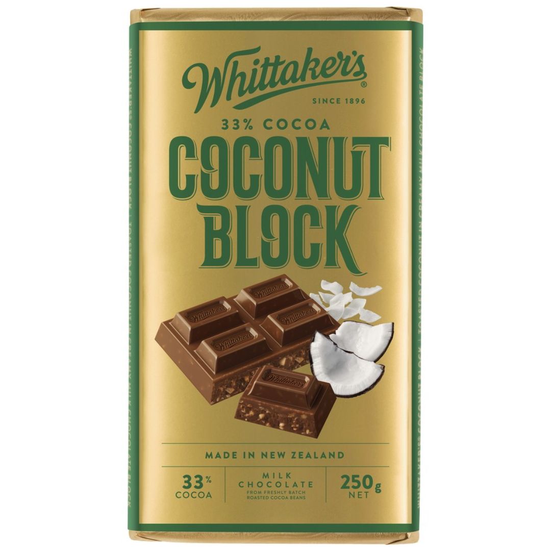 Whittaker's Block 250g, Flavour: Coconut (DNO)