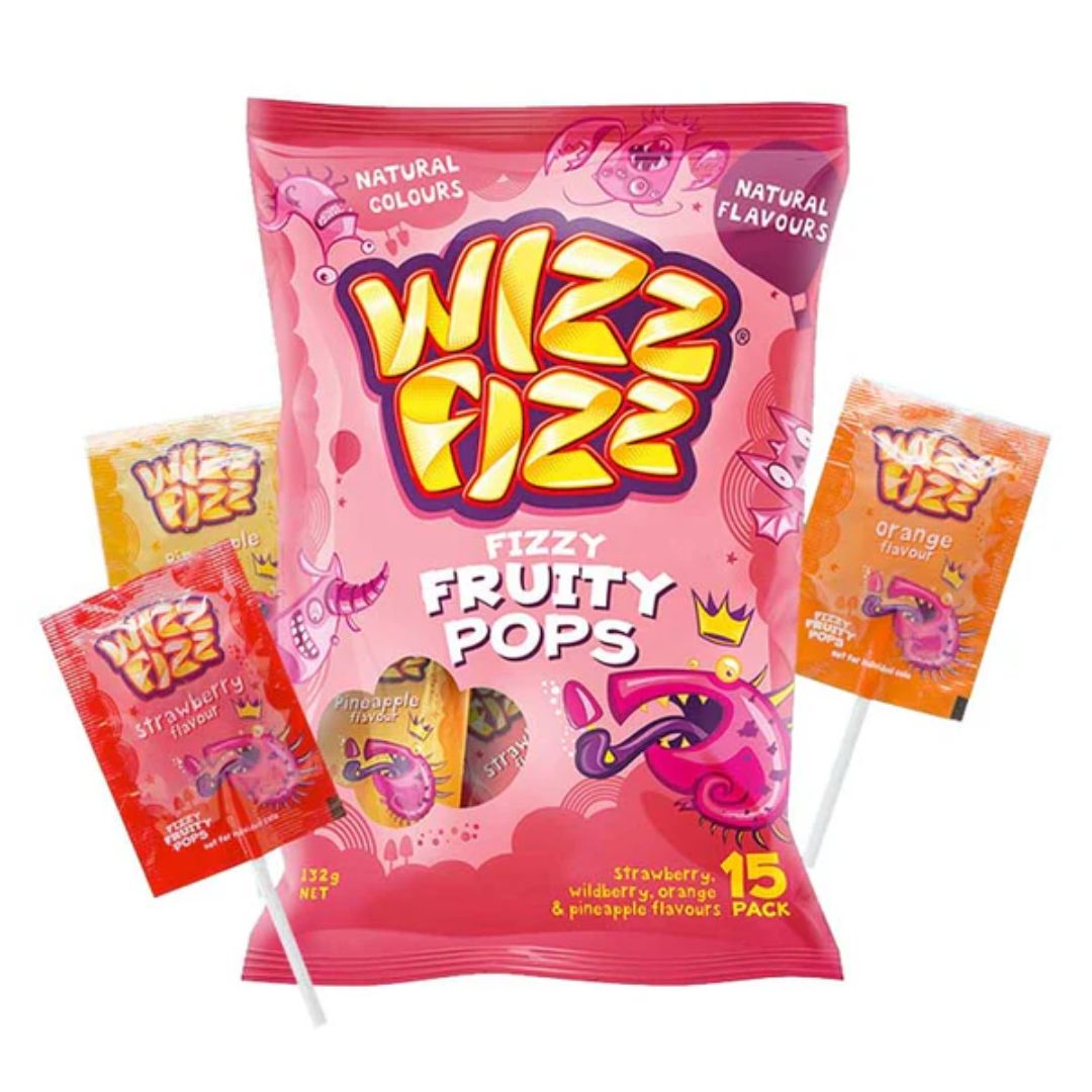 Wizz Fizz Fruity Pops 15pc