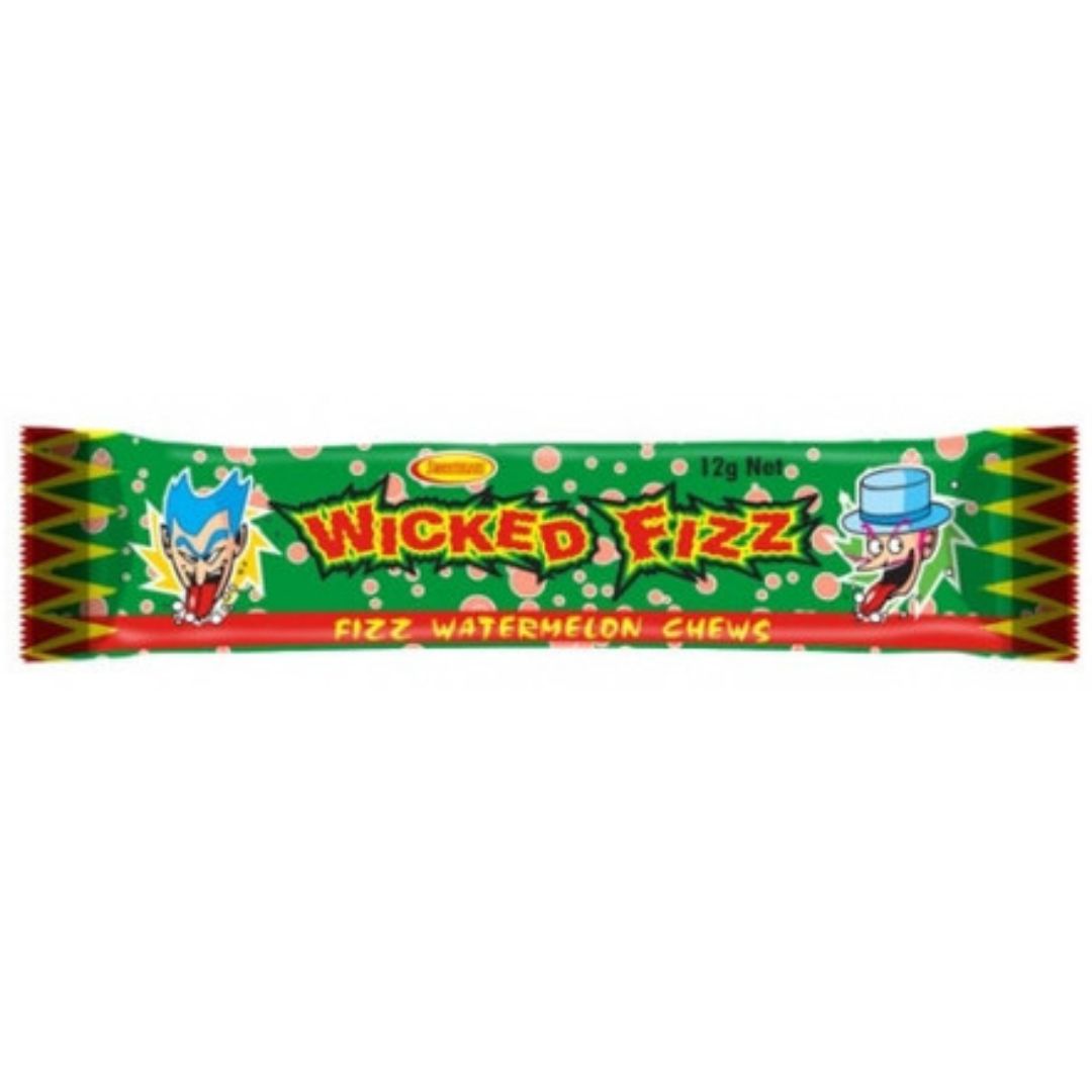 REDUCED BB DEC - Wicked Fizz Chew Bar - Watermelon, Size: x 1