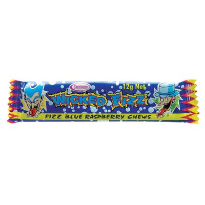 Wicked Fizz Chew Bar - Blue Raspberry
