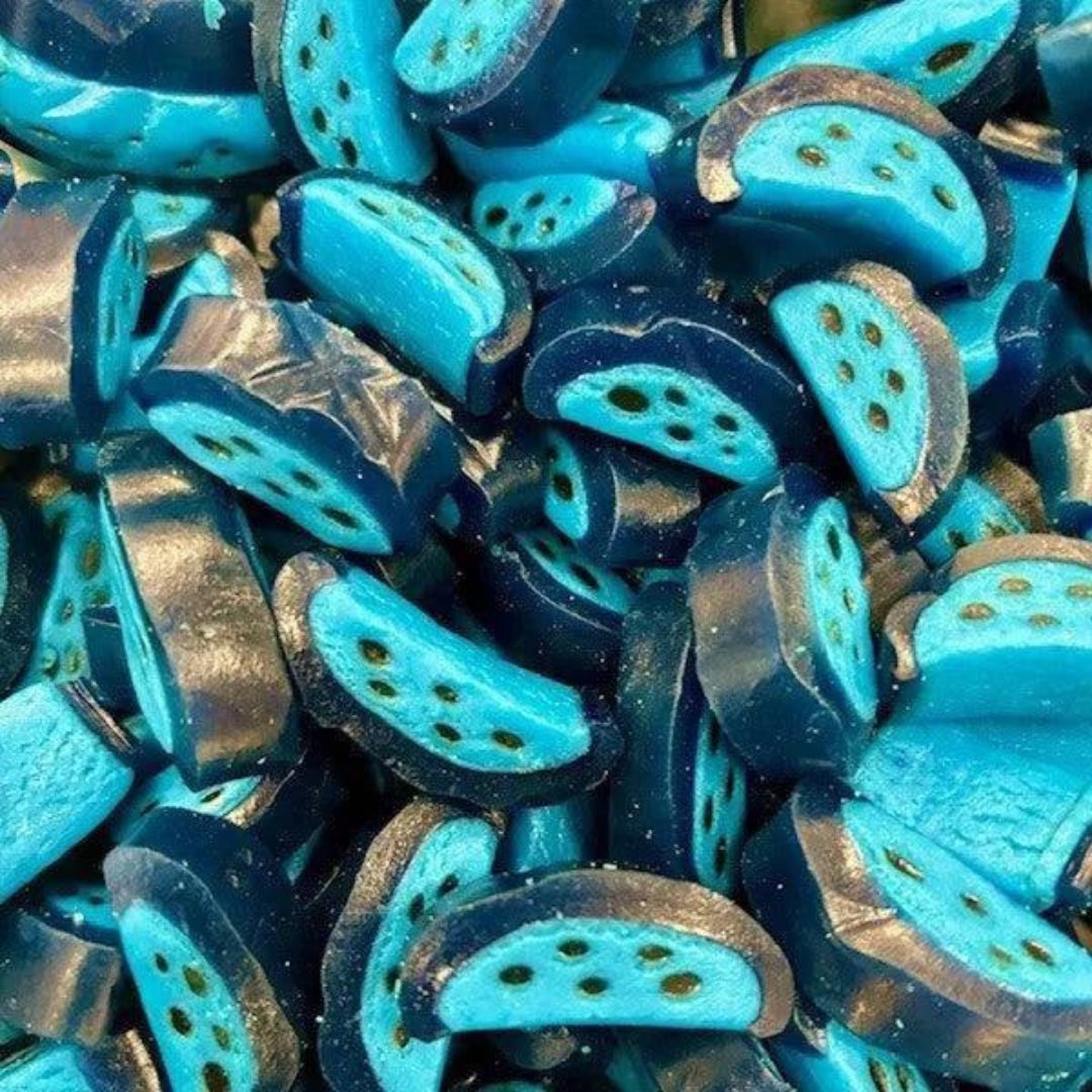 Blue Raspberry Slices (Peelable) (Kingsway UK), Size: 200g