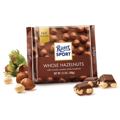 Ritter Whole Hazelnut Milk Chocolate 100g