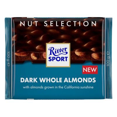 Ritter Whole Almond Dark Chocolate 100g