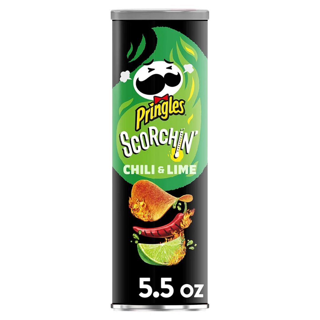 US Pringles - Scorchin Chilli &amp; Lime 158g