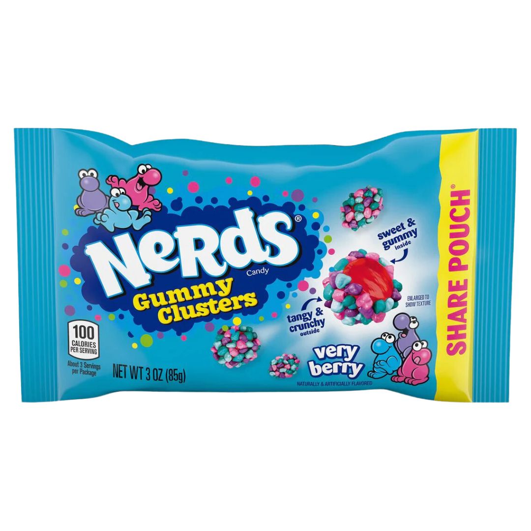 Nerds Gummy Clusters - Very Berry (85g pouch)