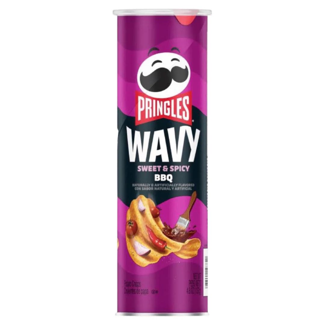 US Pringles Wavy - Sweet &amp; Spicy BBQ 137g