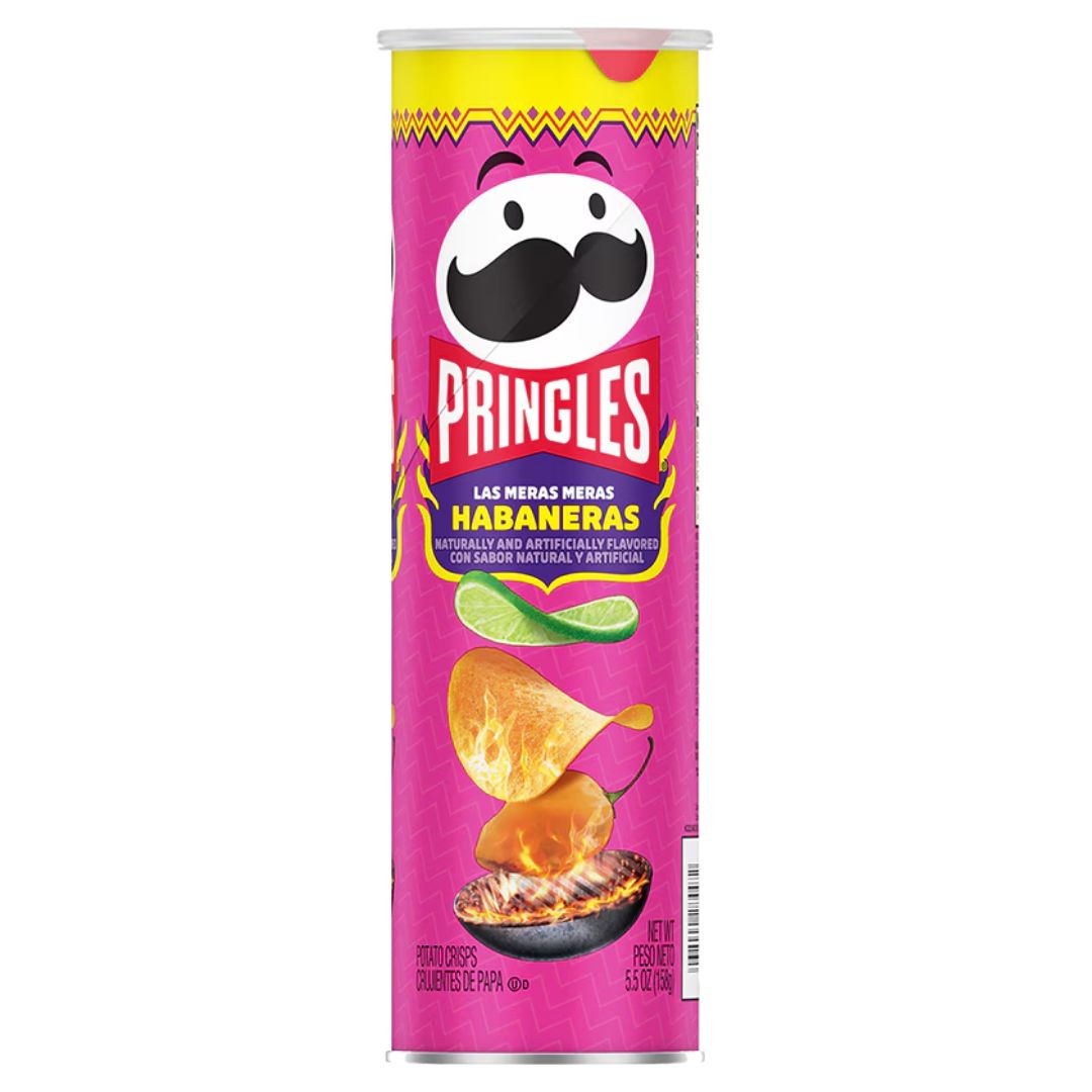 US Pringles - Las Meras Meras Habaneros 137g