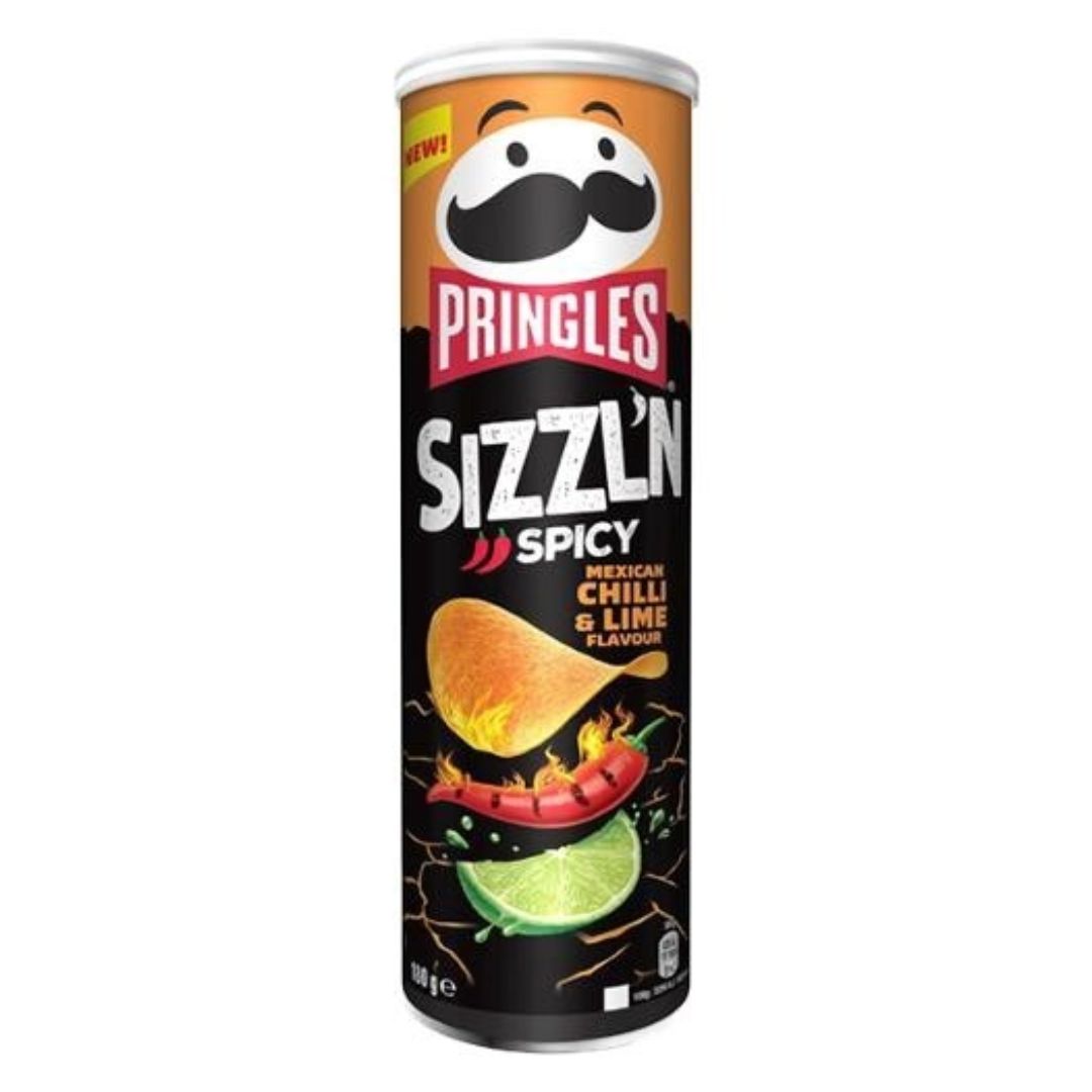 Pringles (UK) - Sizzl&#39;n Spicy Mexican Chilli &amp; Lime 160g