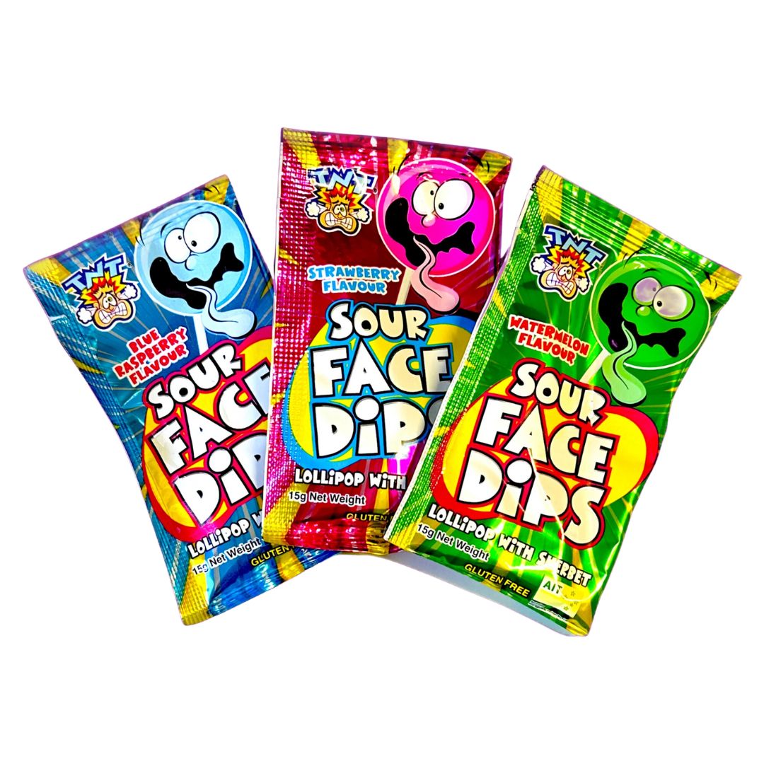 TNT Sour Face Dips 15g