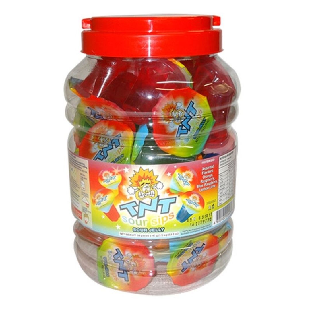 TNT Jelly Sour Sips 40g x 24pc