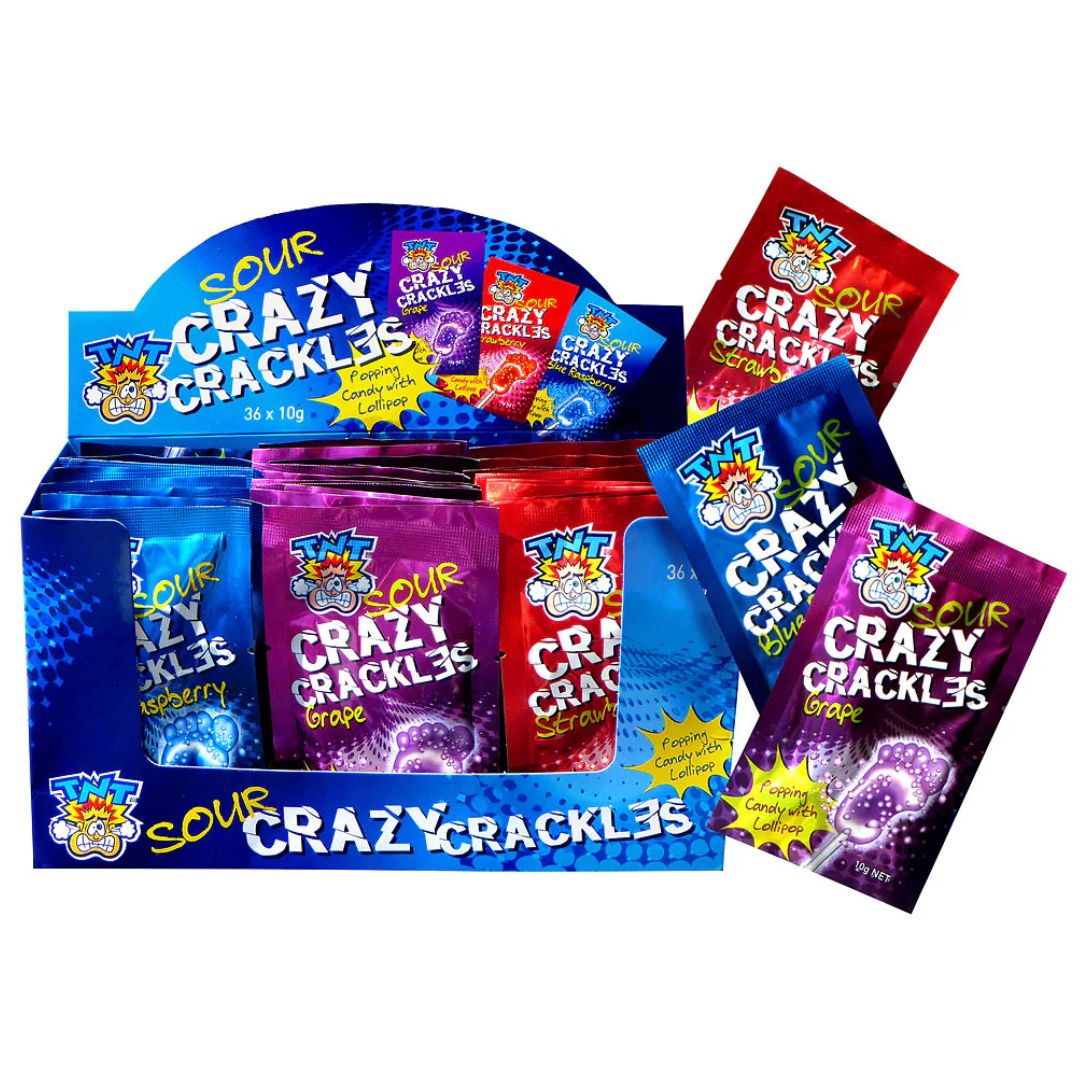 TNT Crazy Crackles Sour (Grape, Strawberry &amp; Blue Raspberry) 10g