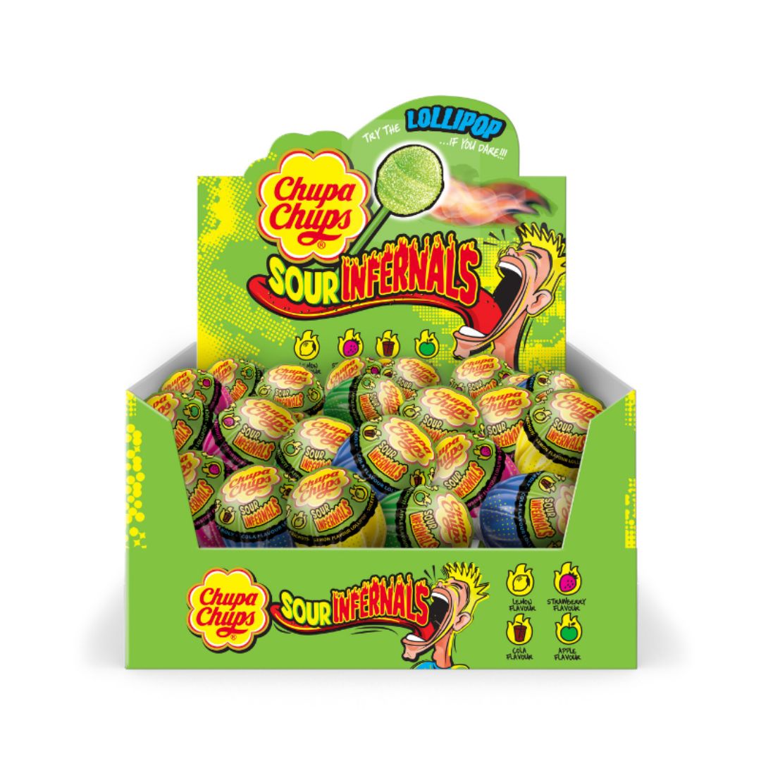 Chupa Chups Lollipop - Sour infernals 9.5g