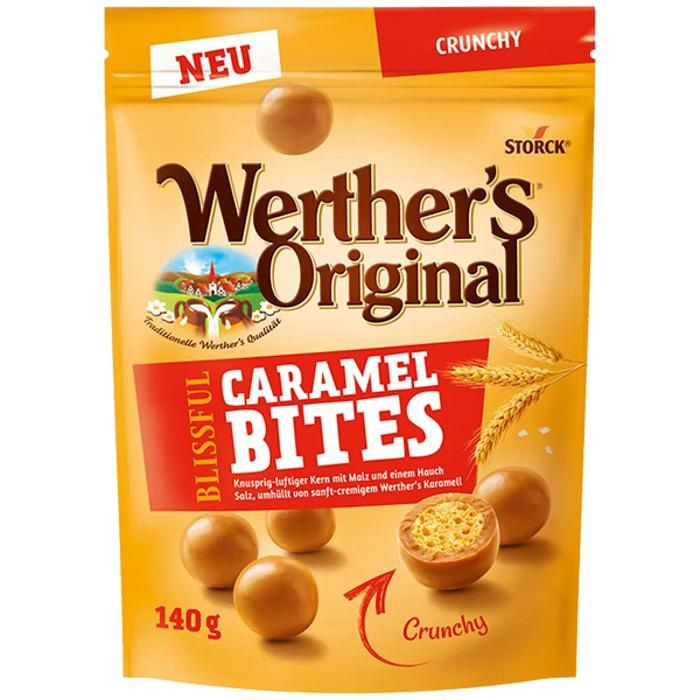 Werther&#39;s Original Caramel Bites 140g - Crunchy (EU)